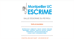 Desktop Screenshot of escrime.mucomnisports.fr