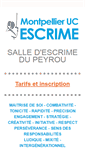 Mobile Screenshot of escrime.mucomnisports.fr